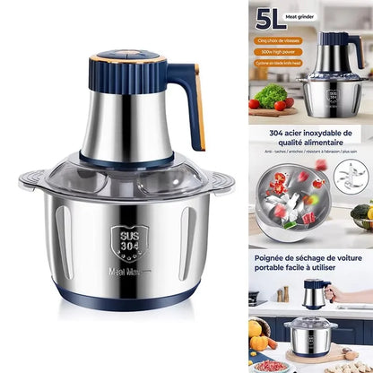 Electric Meat Grinder Chopper Stainless Steel Kitchen Machines Vegetable Crusher Slicer Machine Household Mixer Food Processors