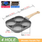 2/4-Hole Frying Pot Pan Thickened Omelet Pan Non-stick Egg Pancake Steak Pan Cooking Egg Ham Pans Dual Purpose Cookware Pan