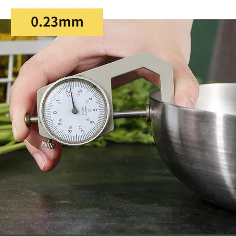 304 Stainless Steel Frying Pan, NonStick Pan Fried Steak Pot  Uncoated Kitchen Cookware For Gas Stove and Induction Cooker